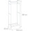Cabideiro de roupas com varão 166 cm branco 13_0002132 1