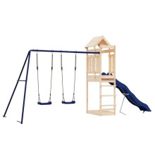 Außen-Spielplatz mit Schaukeln, Rutsche, robusten Spielgerüsten, Gartenspiele 492 x 185 x 238
