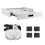 Kit de superposition pour lave linge seche linge standard 60 cm avec tiroir blanc 4