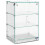 Neutrale Vitrine - HELLOSHOP26 - 14_0010228 - 60 L - 3 Ebenen - Edelstahl 1