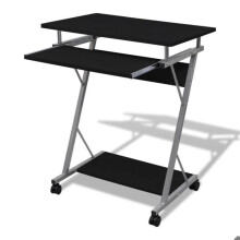 Mesa de escritório para trabalho em informática, preta para computador 0502096