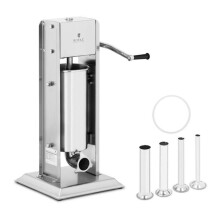 Prensa para salchichas vertical de 5 litros, 4 tubos de llenado de acero inoxidable 14_0003132