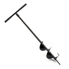 Tarière manuelle - HELLOSHOP26 - 118 cm - Diamètre 150 mm - Acier - Sans fil