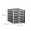 Clasificador de documentos 5 cajones gris 13_0002901 1