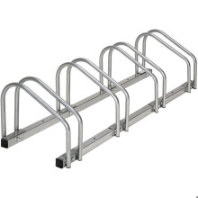 Sistema di supporto per porta bici rastrelliera inclinabile 4 biciclette garage pratico a pavimento o a muro