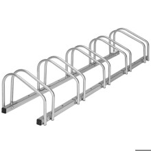 Sistema di supporto per portabiciclette inclinabile da garage pratico a terra o a muro per 5 biciclette