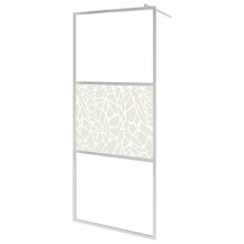 Paroi de douche à l'italienne cabine de douche cloison de douche salle de bain maison interieur verre ESG 80x195 cm 5 mm pierre 02