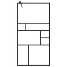 Duschwand aus Glas, Badewanne Trennwand, Badezimmerzubehör, Duschtrennwand für Zuhause, ESG transparent 80x195