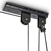 Supporto per biciclette da soffitto garage ascensore MTB stoccaggio biciclette nero 3413017