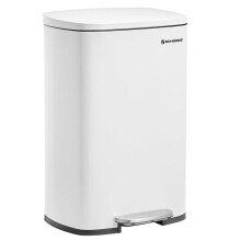 Poubelle de cuisine 50 litres à pédale 42,5 x 31,8 x 65,7 cm avec seau
