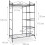 Penderie com capa 172 cm metal preto 13_0001960 2