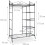 Penderie com capa 172 cm metal preto 13_0001960 3
