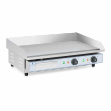 Piastra elettrica professionale in acciaio inossidabile per ristorante a tavolo doppia 2 fuochi 73 x