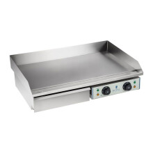 Piastra elettrica liscia - 75cm - 2 x 2.2kW acciaio inox professionale 3614039