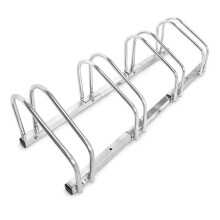 Sistema di scaffalatura - HELLOSHOP26 - Radea inclinabile - 4 biciclette - Acciaio cromato - 100x26x32 cm