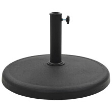 Pied base socle rond de parasol Polyrésine 19 kg noir 2202095