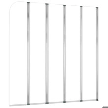 Duschabtrennung 120 x 140 cm aus klarem Sicherheitsglas 02_0003741