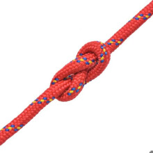 Cuerda de barco de polipropileno 18 mm 50 m roja, cuerda de elevación 02_0003358