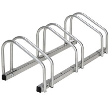 Portabici - HELLOSHOP26 - 3408208 - Acciaio rivestito - 3 biciclette - Inclinabile a terra o a parete