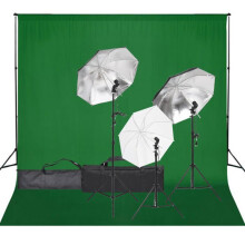 Kit de studio photo avec éclairage et toile de fond noir 02_0042417