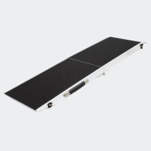 Professionelle faltbare Aluminium-Hunde Rampe rutschfest 244 x 48 cm 110 kg 3716044/2