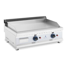 Plancha a gás natural em inox grill profissional 75 cm 2 zonas de cozedura 2