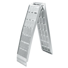 Vouwbare multi-gebruik laadhelling van aluminium met railbotsing 228 cm tot 680 kg grijs 16_0002132