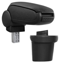 Apoyabrazos central para Nissan Juke con compartimento acolchado de textil negro 03_0000525