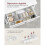 Badmeubel - HELLOSHOP26 - 2 lades - Verstelbare scheider - Rieten manden - Wit MDF 4