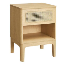 Mesa de cabeceira - HELLOSHOP26 - Beige - 1 gaveta - 40 x 45 x 60 cm - Estilo boêmio chique