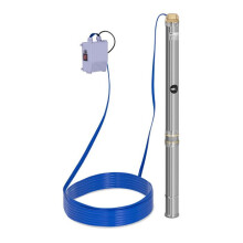 Pompe immergée pompe de puits submersible refoulement - 3 800 L/h - 550 Watts - acier inoxydable 14_0002966