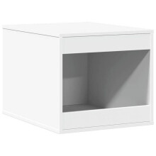 Kattenbak meubel - HELLOSHOP26 - Houten engineering - Wit - Multifunctioneel - 47x59x42 cm