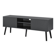 Móvel de TV design suporte para TV 120 cm cinza escuro preto 03_0005864
