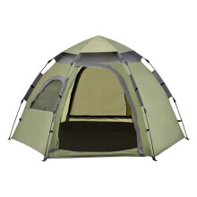 Tenda de camping de montagem instantânea 240 x 205 x 140 cm verde cinza escuro 03_0008734