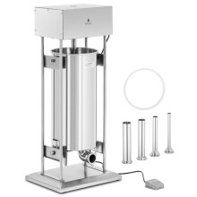 Embutidora eléctrica de 30 litros con 4 tubos de relleno de acero inoxidable 14_0009757