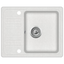 Fregadero de cocina 57,5 x 46 cm granito blanco 02_0002346