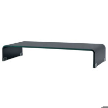 Móvel para televisão buffet tv design prático suporte para monitor 70 cm vidro preto 2502230
