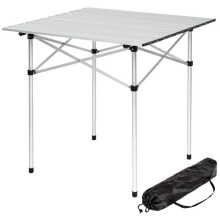 Tavolo da campeggio da giardino pieghevole per pic-nic in alluminio 70x70 cm 2008033