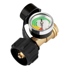 Propane Tank Gauge Universl Solid Brass Leak Detector For Cylinder RV Propane Gauge Pressure Meter Level Indicator