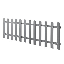 Clôture décorative brise vue brise vente bois composite 200 x 60 cm gris 03_0001487