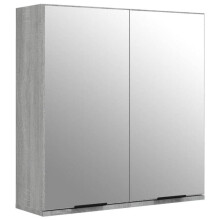 Espejo de armario de baño 64 x 20 x 67 cm gris 02_0006740