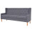 Conjunto de sofás 3 peças tecido cinza 02_0019672 1