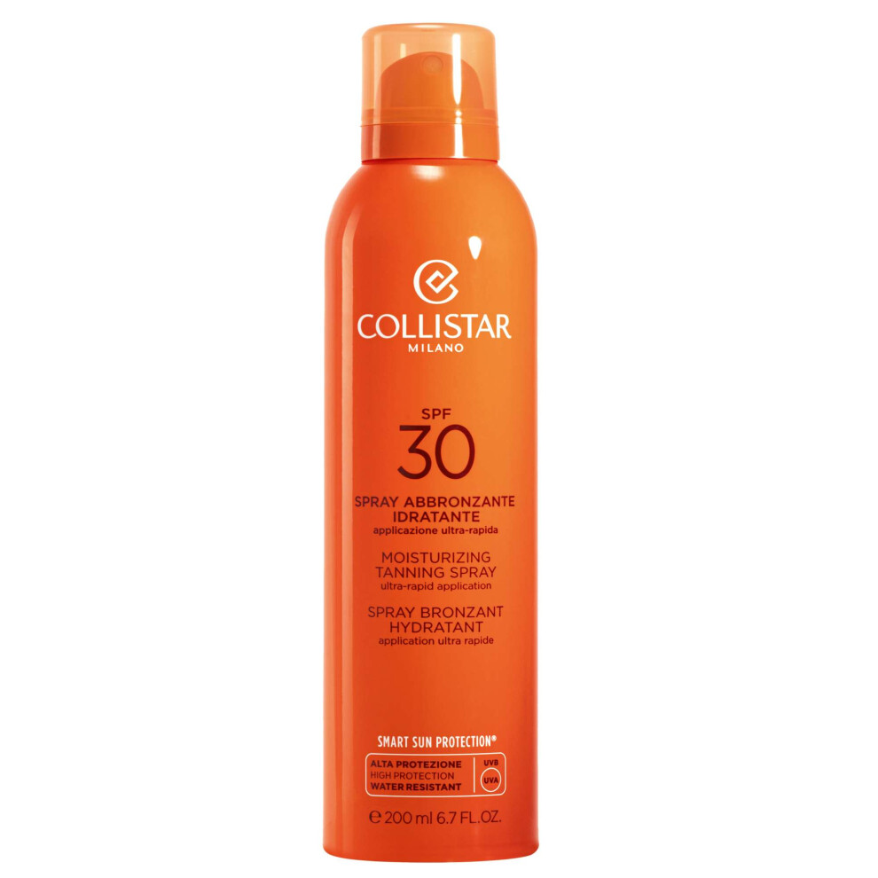 Collistar Sun Tan Moisturizing Tanning Spray Ultra-Rapid Application Spf30 200Ml