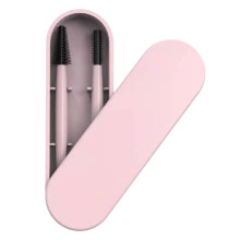 1 satz silikon-augenbrauen- und wimpernbürsten, pink
