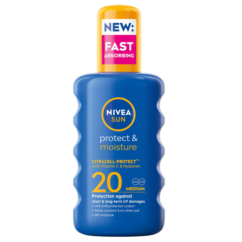 NIVEA Nivea Sun Care Protect & Moisture SPF20 Spray 200ml 1
