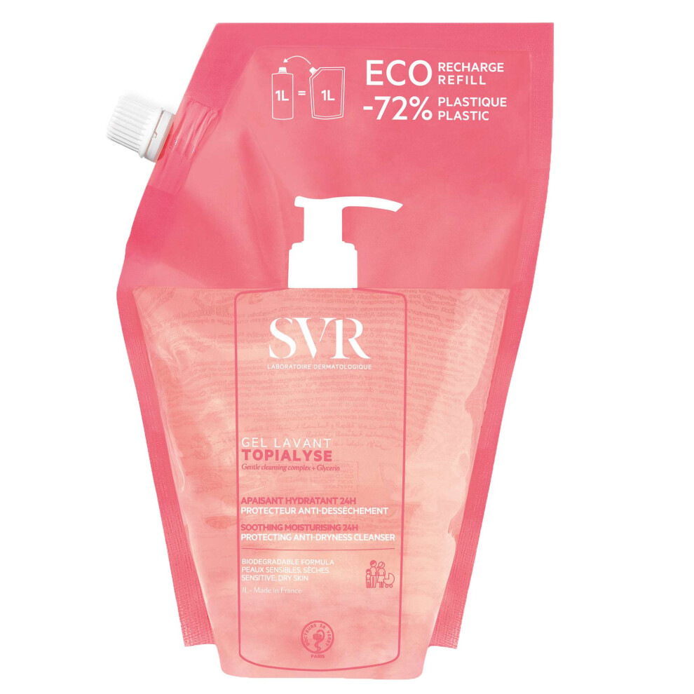 Svr Topialyse Soothing Cleansing Gel Refill 1000Ml