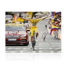 Tadej Pogacar Signed Cycling Photo: Tour de France Winner