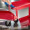 AREBOS AREBOS 2x Tool Trolley 2 Level Mobile Workshop Trolley Cart Storage Shelf on Wheels - Red 7