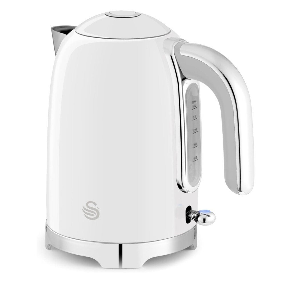Swan SK19026WHT Solace Cordless Kettle, Premium Stainless 1.7 Litres, White - Image 13
