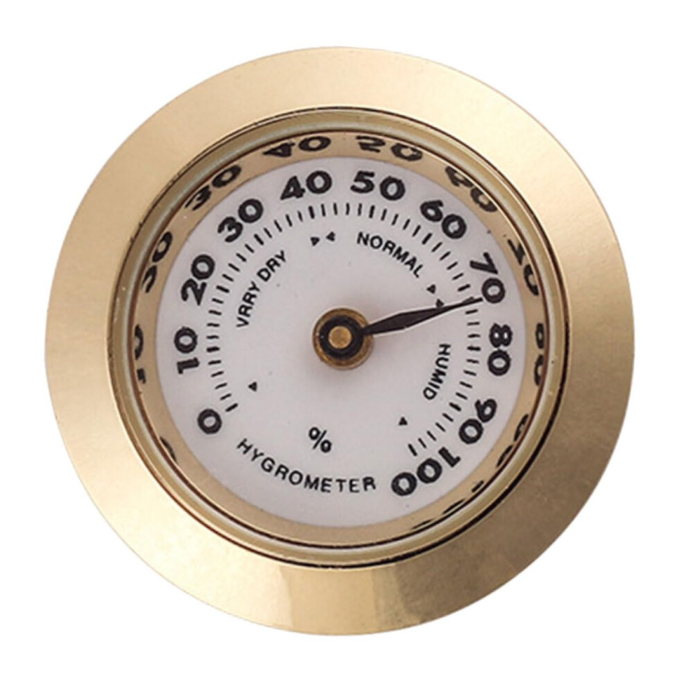 Mechanical Analog Cigar Box Hygrometer High Precision Humidity Gauge Compact Lightweight For Humidors Violin Cases